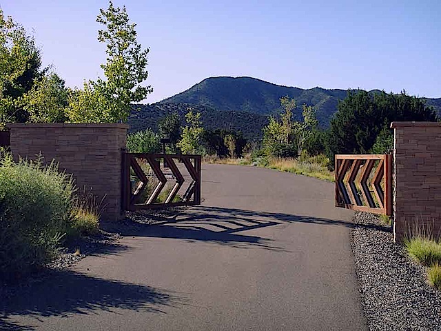 San Pedro Overlook NM Sandia Park Gate